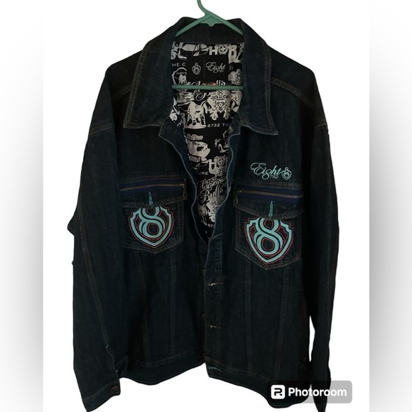 Eight 732 Other - Eight 8732 Motor Club Custom Culture Denim Jacket Size 4XL